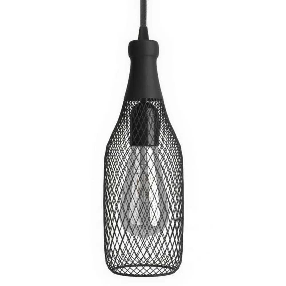 CREATIVE CABLES Textile Magnum Bottle Hanging Lamp 1.2 m