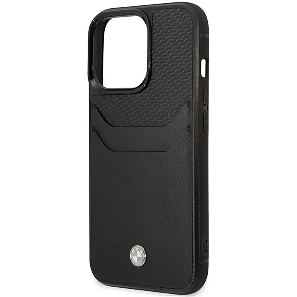 BMW Bmhcp14X22Rsepk iPhone 14 Pro Max 6.7 Leather Card Slot phone case