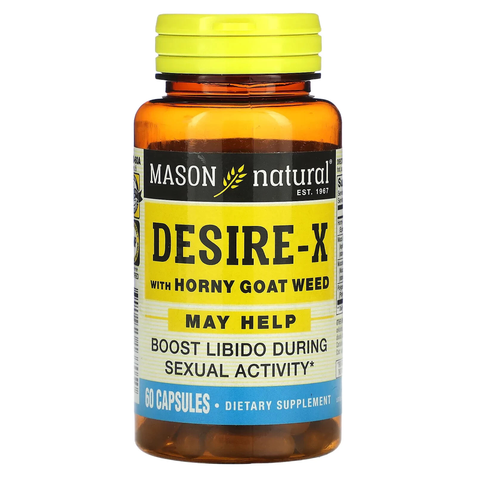 Mason Natural, Desire-X с горянкой, 60 капсул