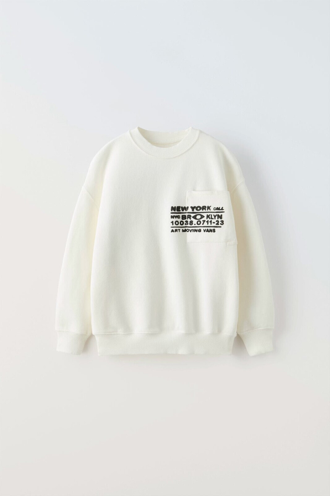 Printed sweatshirt with pocket