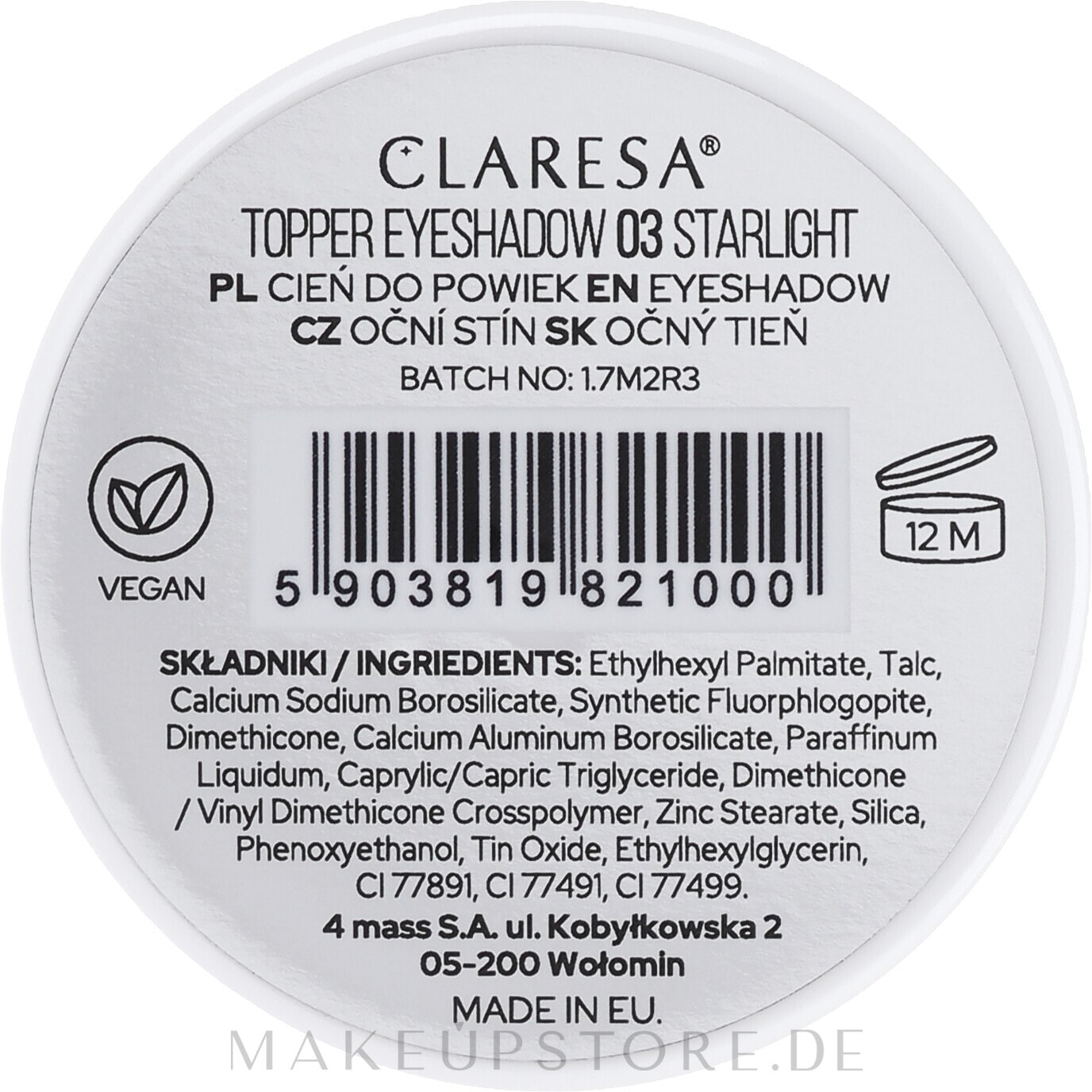 Lidschatten - Claresa Toper Eyeshadow