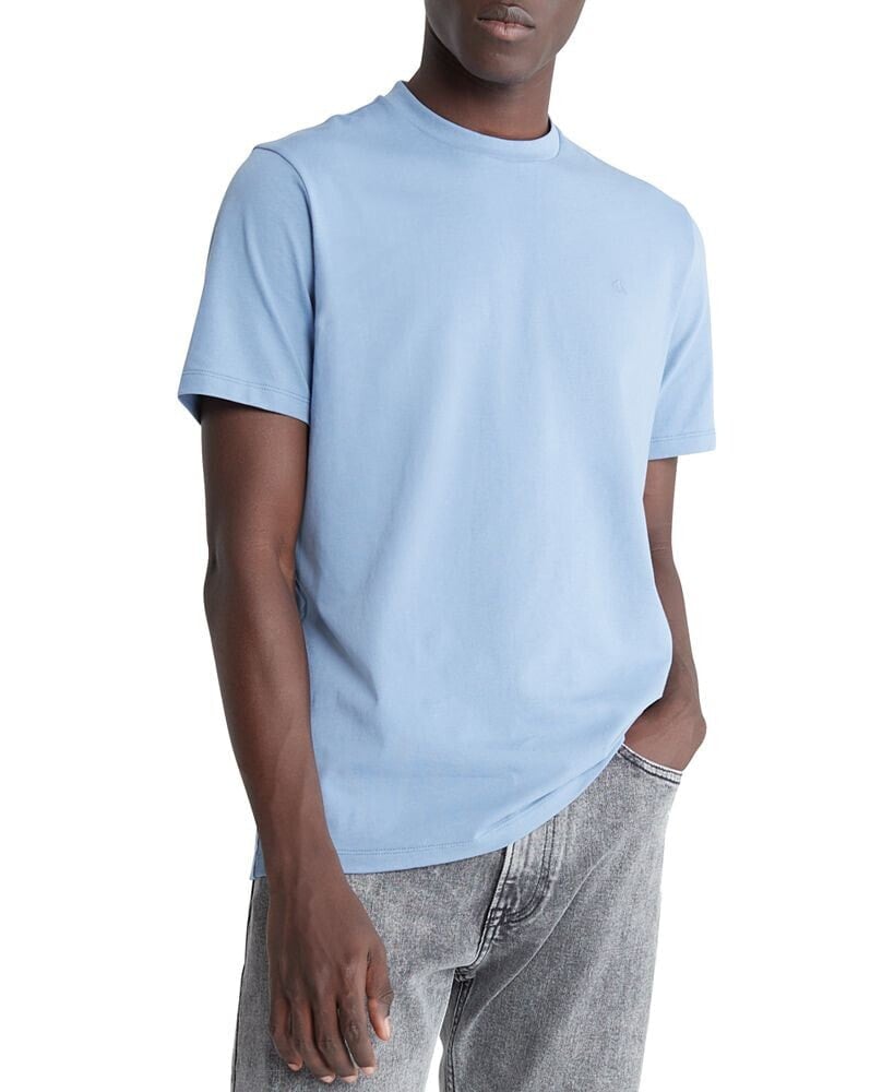 Calvin Klein men's Smooth Cotton Solid Crewneck T-Shirt