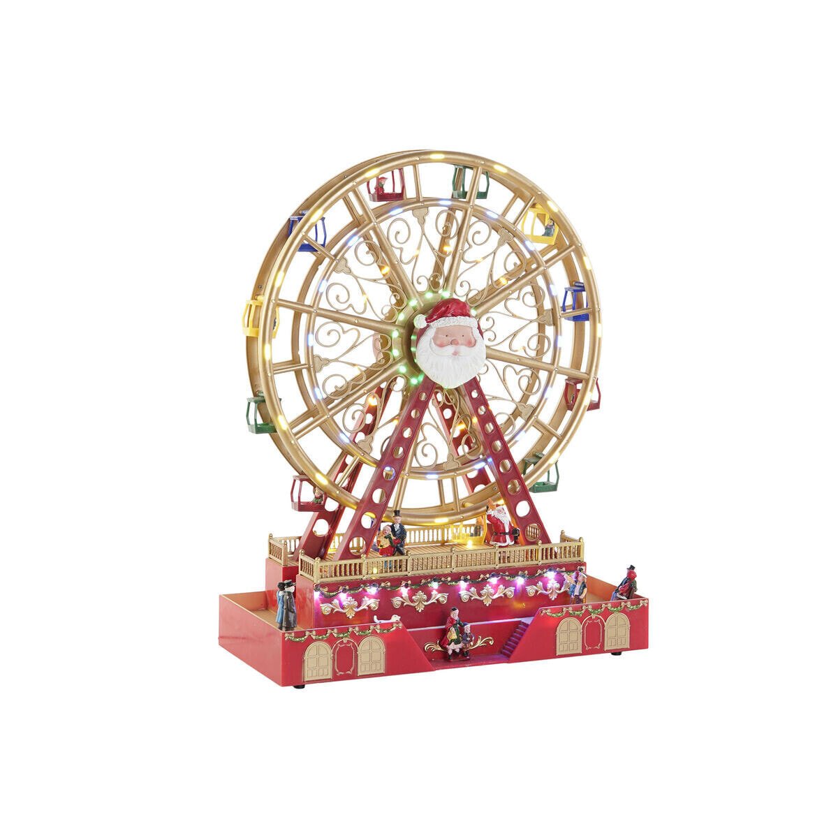 Christmas bauble DKD Home Decor Water wheel Red Multicolour Resin Christmas 38 x 17 x 49 cm