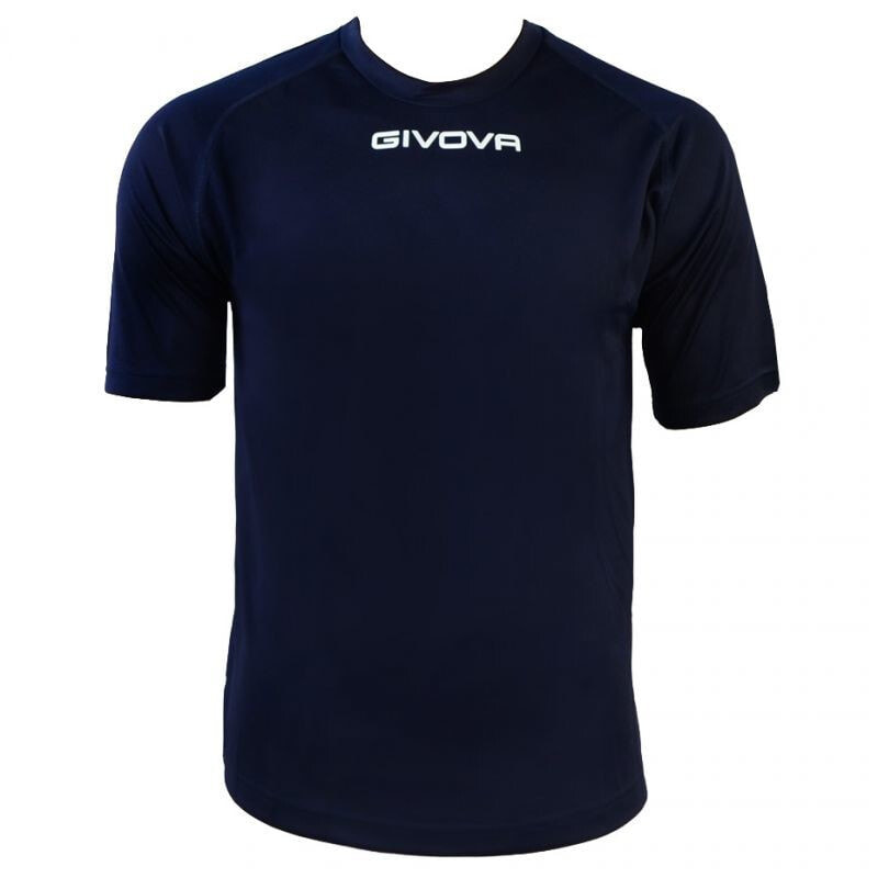 Мужская футболка спортивная черная с логотипом Givova One U MAC01-0004
