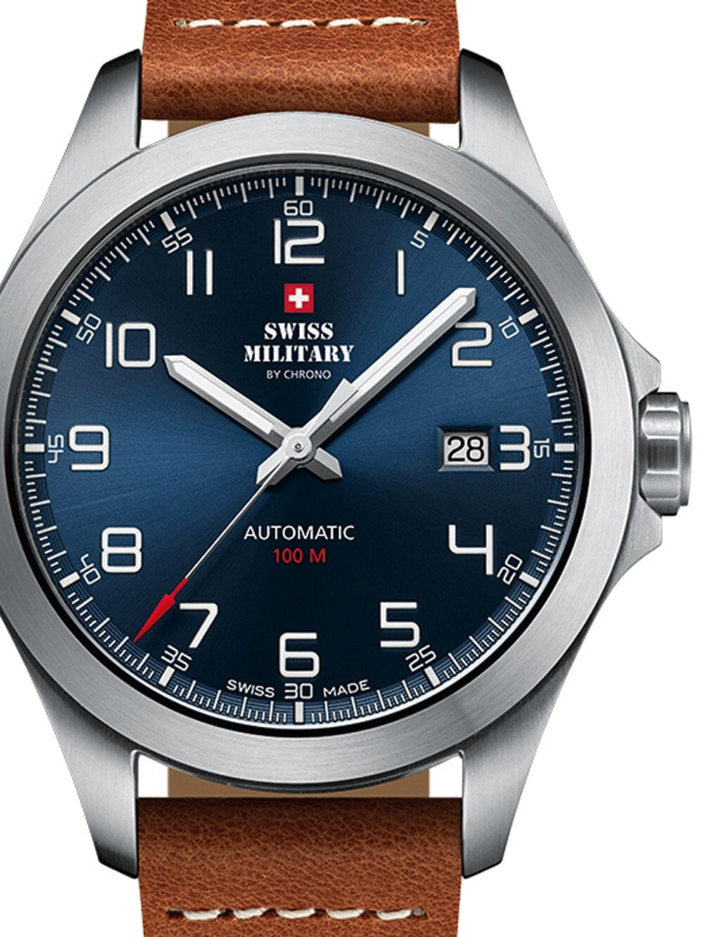 Мужские наручные часы с коричневым кожаным ремешком TW-Steel ACE113 Ace Genesis chronograph 44mm 20ATM