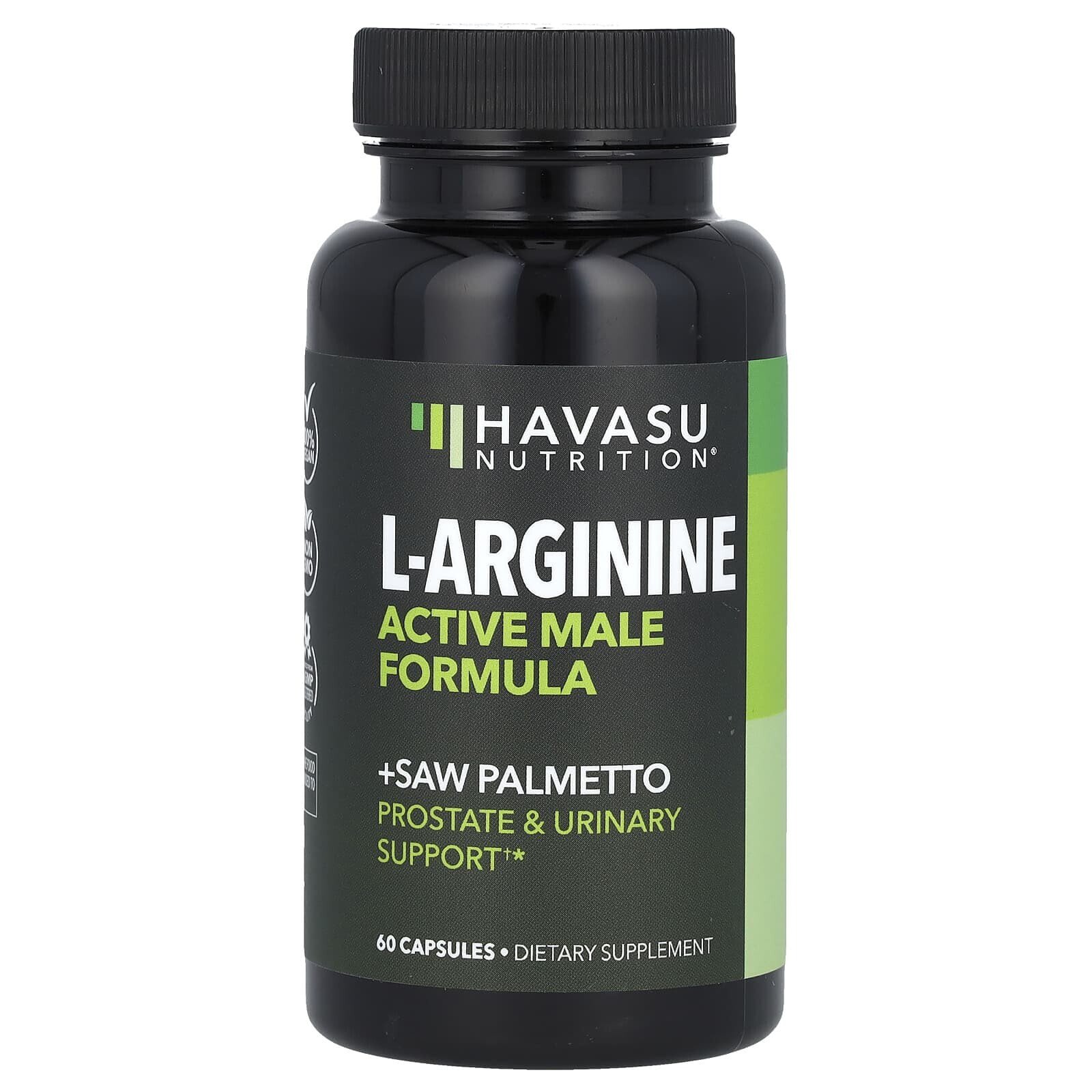 L-Arginine, Active Male Formula, 60 Capsules