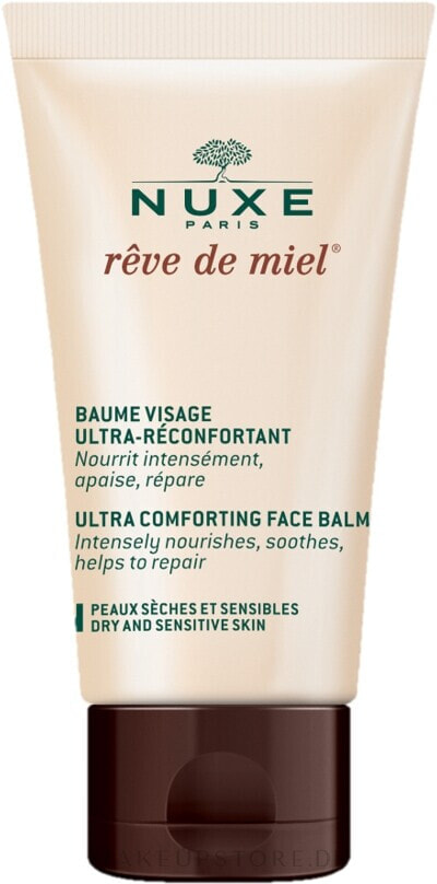 Intensiv pflegender Gesichtsbalsam für trockene und empfindliche Haut - Nuxe Reve de Miel Ultra Comforting Face Balm