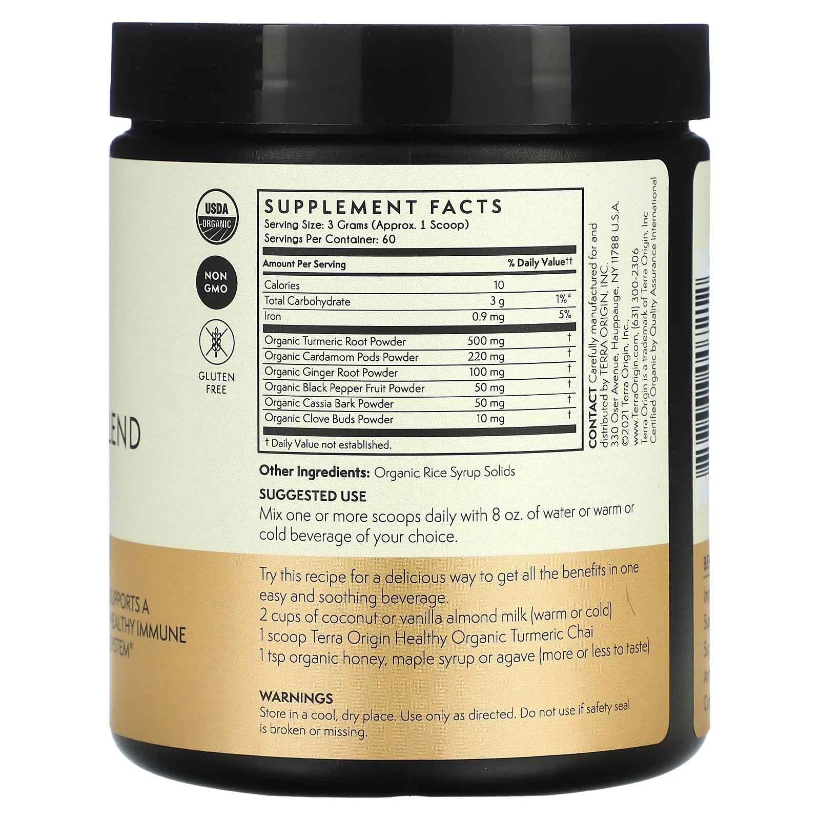 Organic Turmeric Blend, Chai, 6.35 oz (180 g)