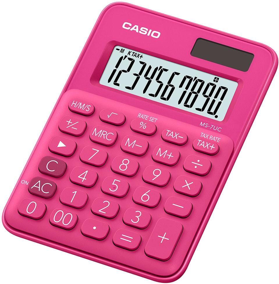 Casio MS-7UC калькулятор Настольный Дисплей Красный MS-7UC-RD