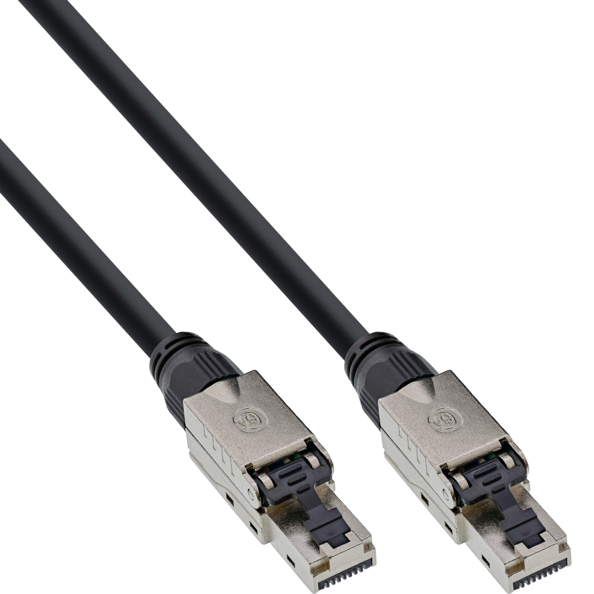 Patch cable - U/UTP - Cat.6A - halogen-free - AWG23 copper - black 60m