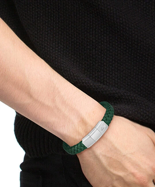 Green leather bracelet Rokel 2040284