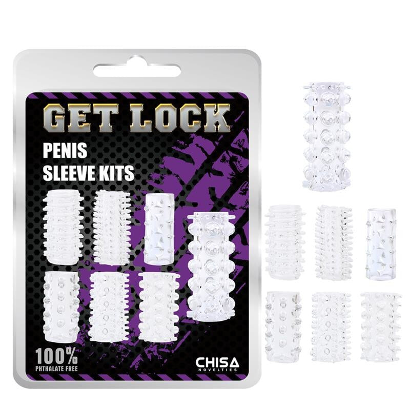 Аксессуар для взрослых CHISA Penis Sleeve Kits-Clear