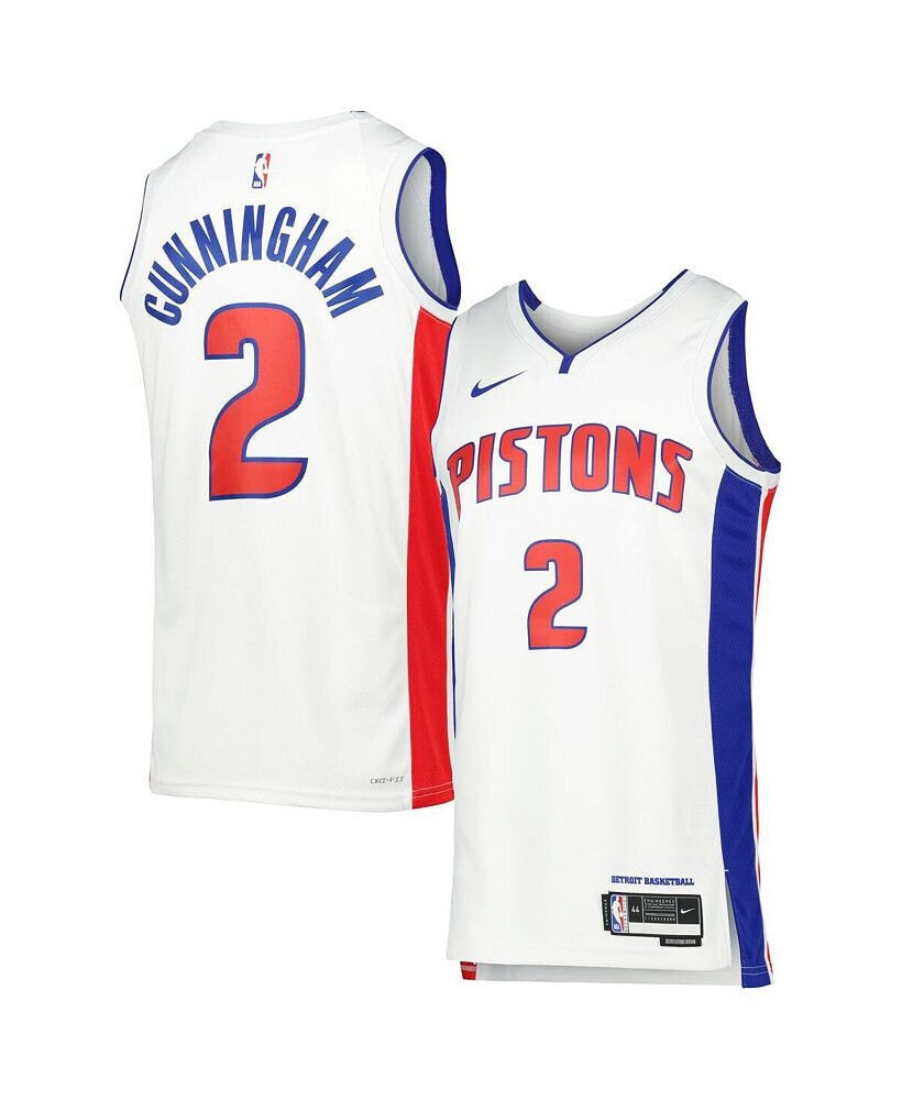 Nike men's and Women's Cade Cunningham White Detroit Pistons 2022/23 Swingman Jersey - Icon Edition
