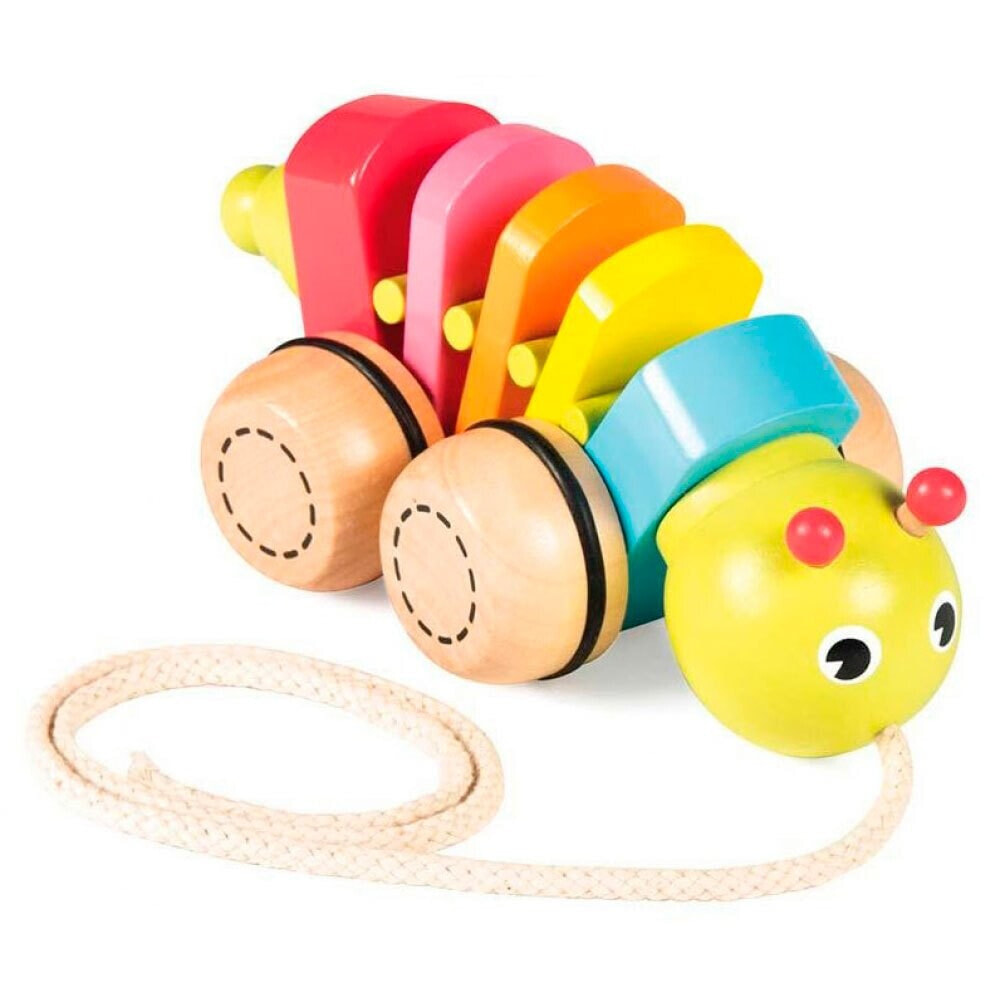 GOULA Drag Worm Wooden Game
