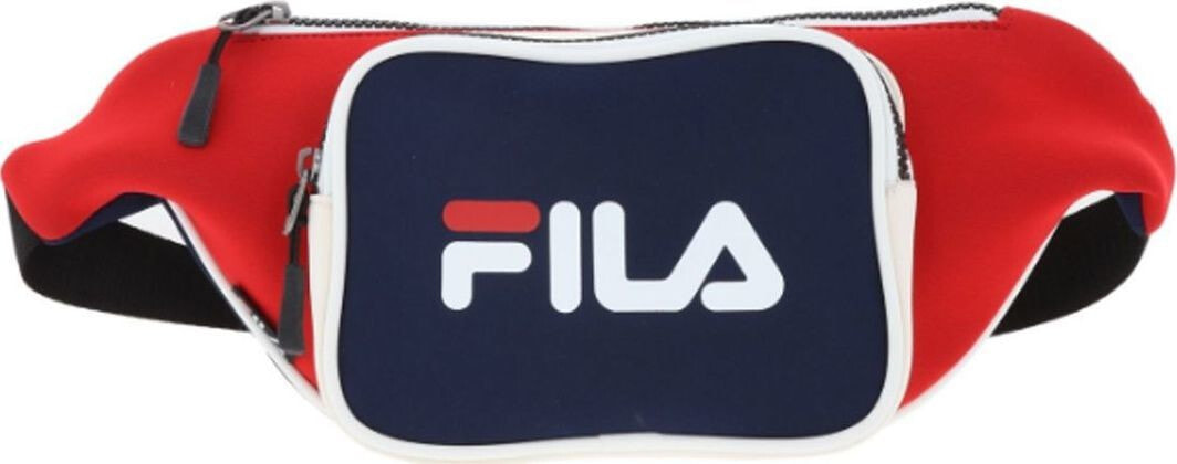 Мужская поясная сумка текстильная красная черная спортивная FILA Waist Bag Scuba 685083-G06