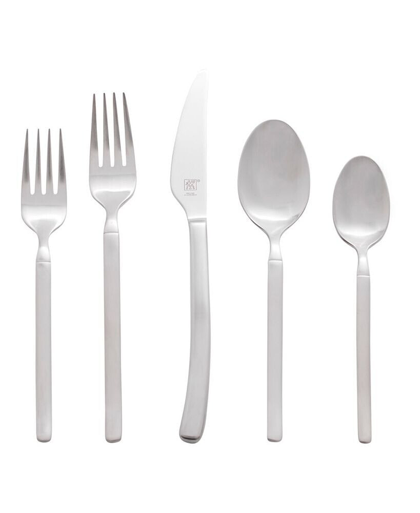 J.A. Henckels zwilling Opus Satin 45 Piece 18/10 Stainless Steel Flatware Set, Service for 8