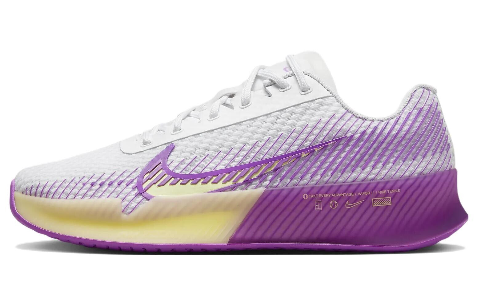 Nike Zoom Vapor 11 HC 防滑耐磨 低帮 硬地球场网球鞋 女款 白紫色 / Кроссовки Nike Zoom Vapor 11 HC DR6965-101