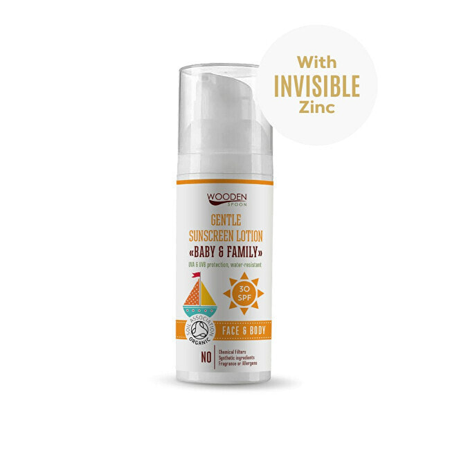 WoodenSpoon Baby & Family SPF 30  Гипоаллергенный солнцезащитный крем   с нежным питательным маслом для детской кожи 50 мл