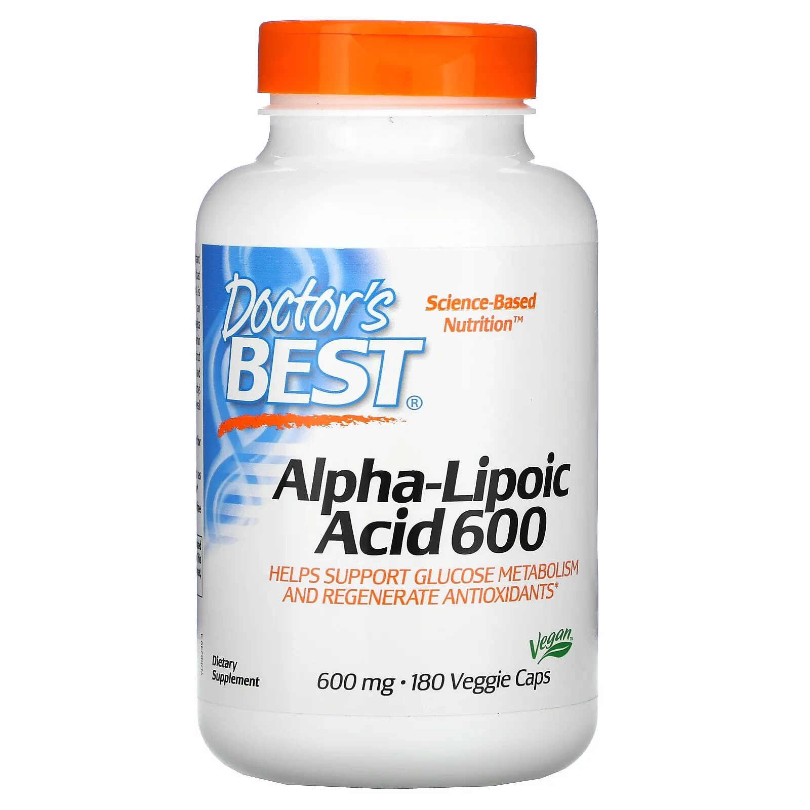 Alpha-Lipoic Acid 600, 600 mg, 180 Veggie Caps