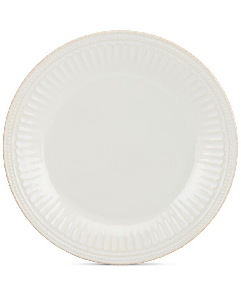 Lenox dinnerware Stoneware French Perle Groove White Dinner Plate