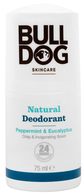 Natural roll-on deodorant ( Natura l Deodorant Peppermint & Eucalyptus Crisp & Invigo rating Scent) 75 ml