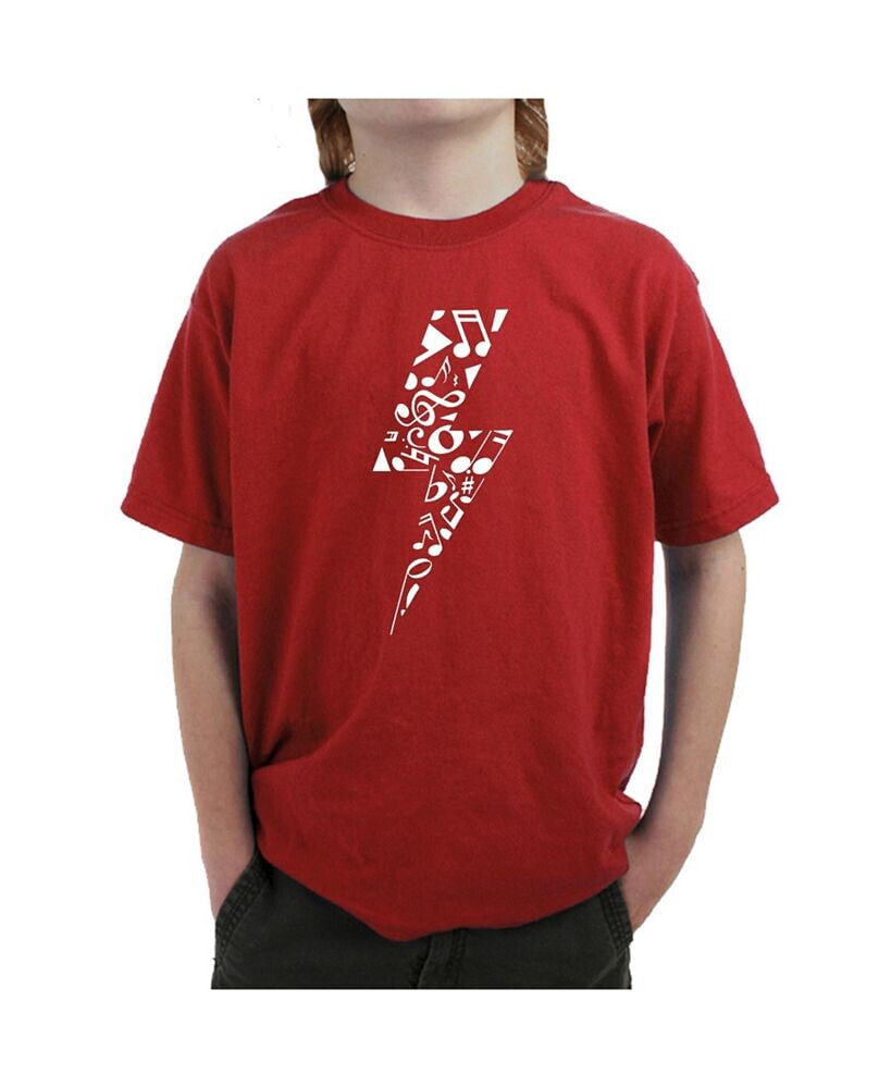 LA Pop Art big Boy's Word Art T-shirt - Lightning Bolt