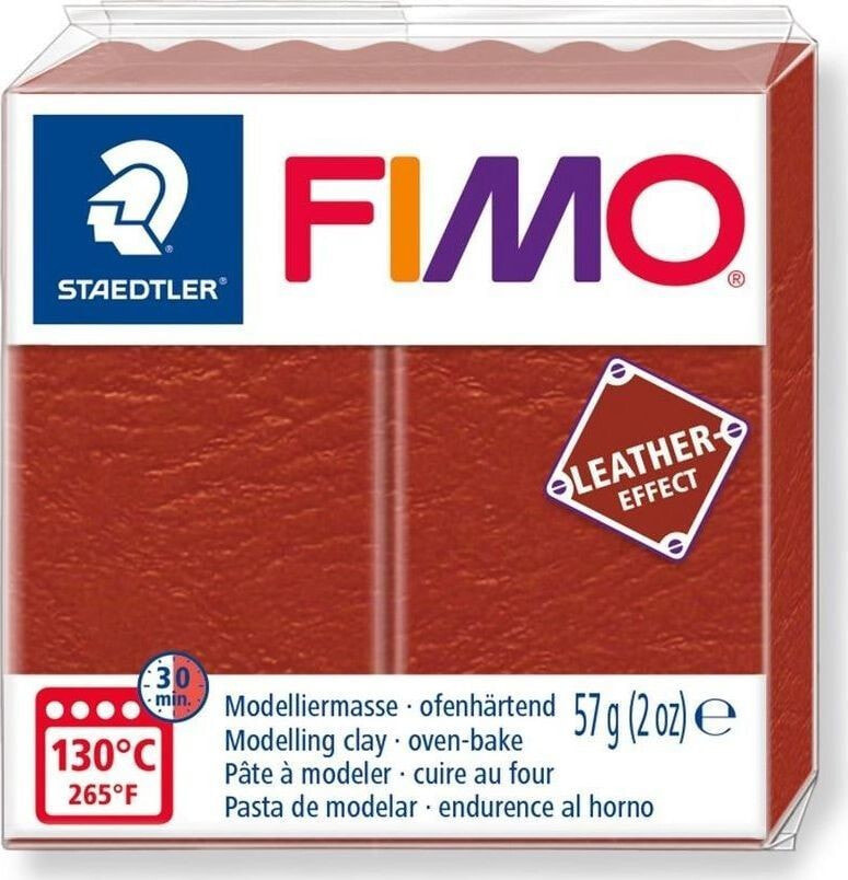 Пластилин или масса для лепки для детей Staedtler Masa Fimo Leather effect 57g rdzawy