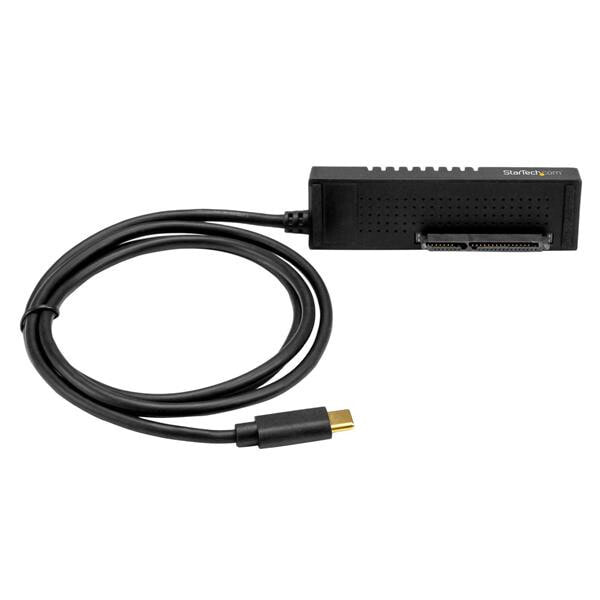 StarTech.com USB31C2SAT3 кабельный разъем/переходник USB Type-C USB 3.1 1 x SATA 7+15 pin Черный