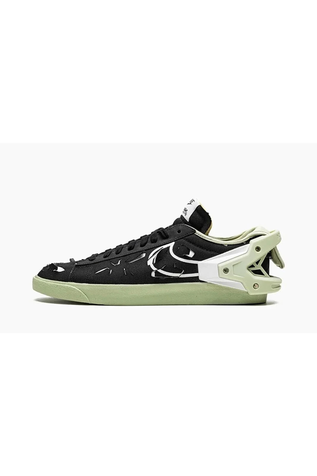 Nike x Acronym Blazer Low Black White Green Mens Size 9 DO9373-001