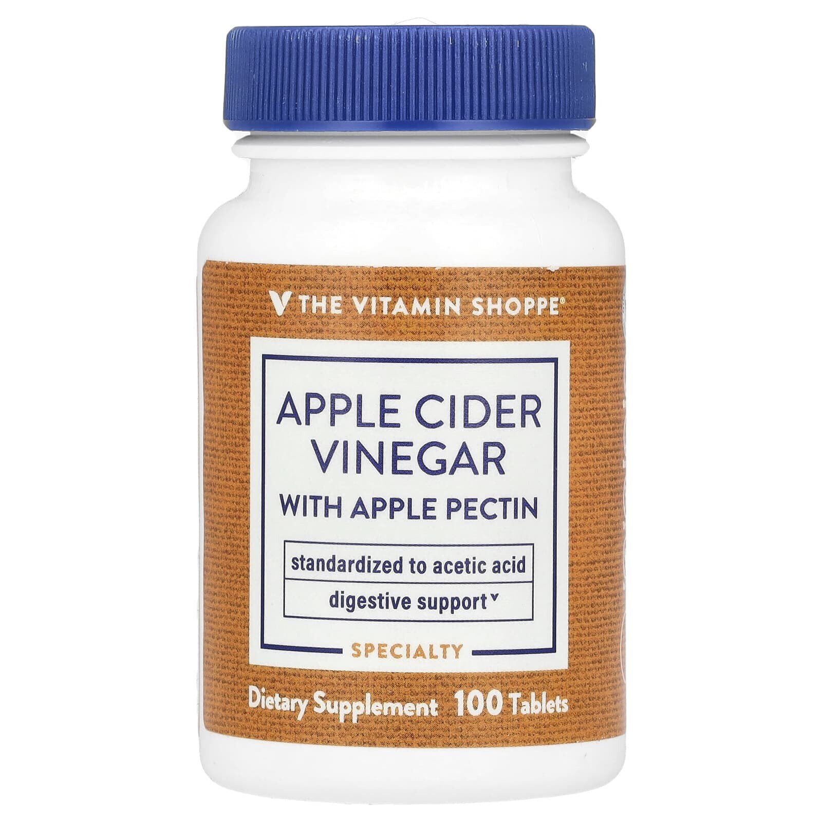 Apple Cider Vinegar With Apple Pectin, 100 Tablets