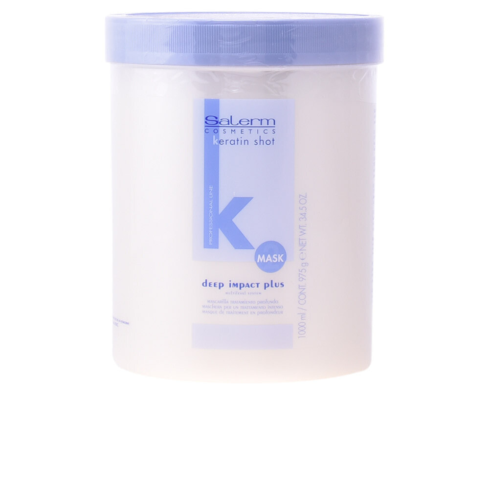 Salerm Deep Impact Keratin Shot Mask Кератиновая восстанавливающая маска для поврежденных волос 1000 мл