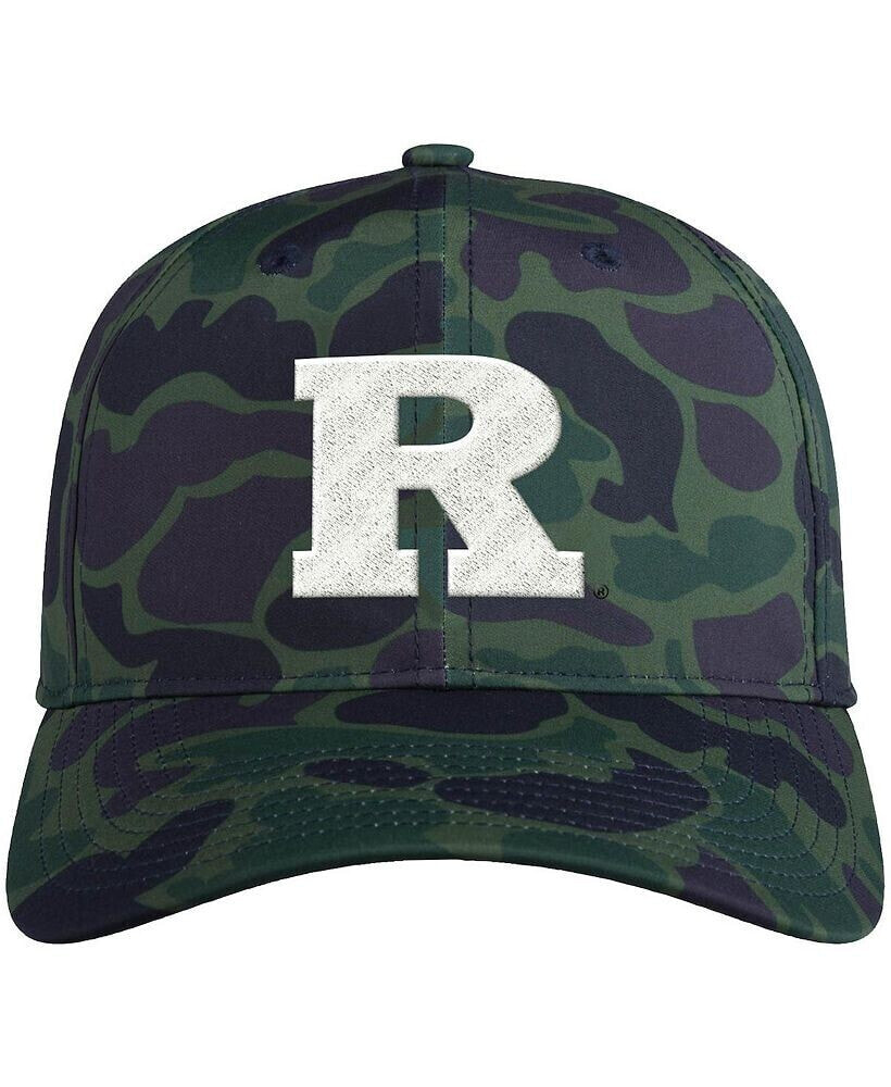 adidas men's Camo Rutgers Scarlet Knights Military-Inspired Appreciation Slouch Primegreen Adjustable Hat