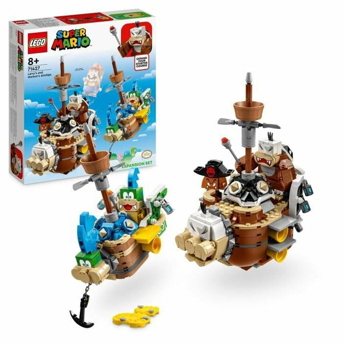 Playset Lego 71427 Super Mario: Larry's and Morton's Airships 1062 Pieces