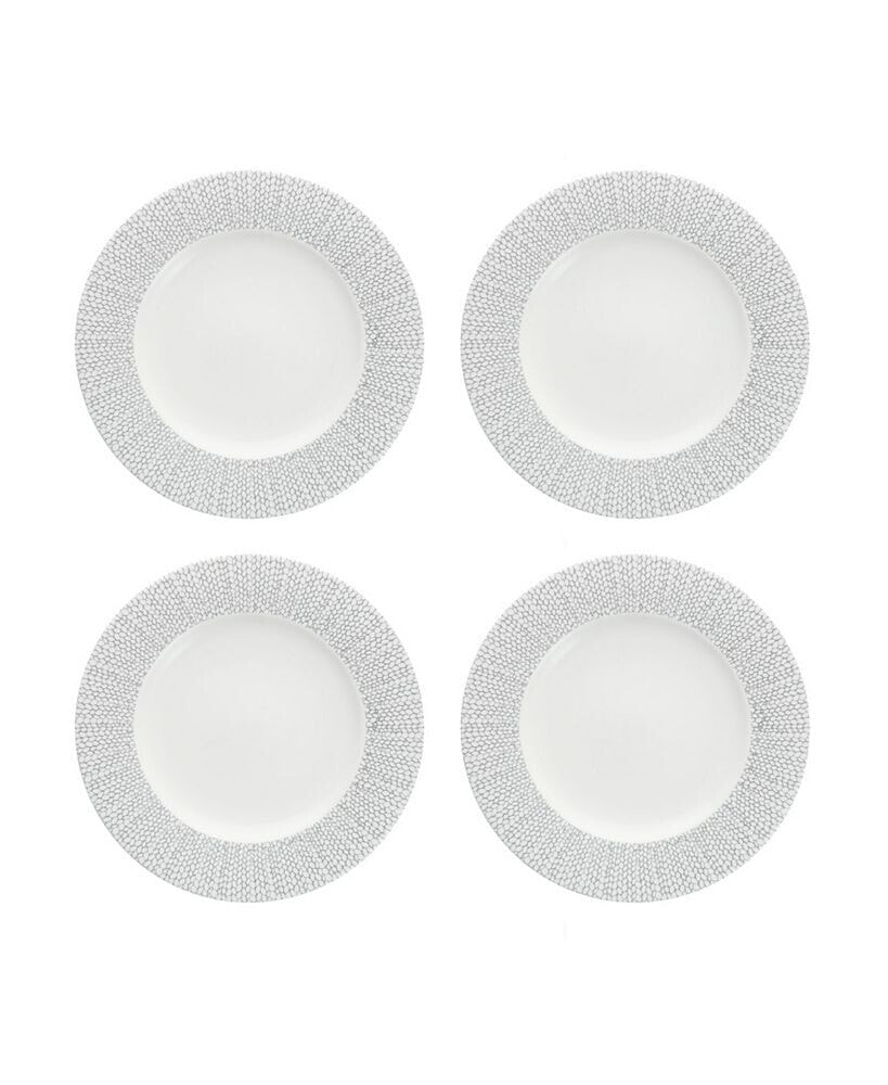 Fortessa amanda Embossed Set/4 Dinner Plate 10.75