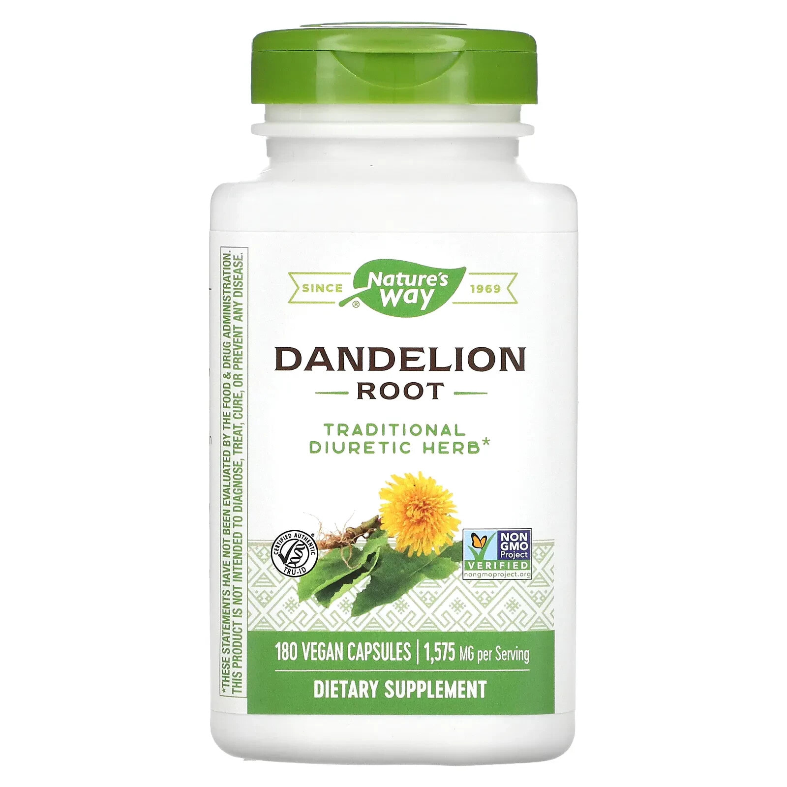 Dandelion Root, 1,575 mg, 180 Vegan Capsules (525 mg per Capsule)