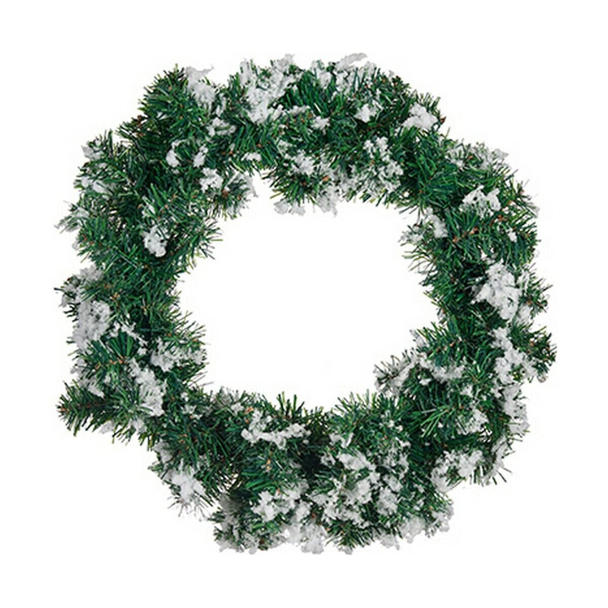 Advent wreathe Snowflakes White Green
