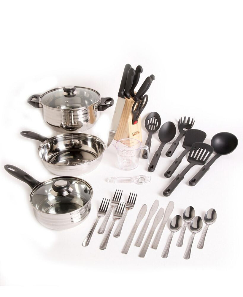 Laurie Gates total Kitchen Lybra 32 Piece Cookware Combo Set