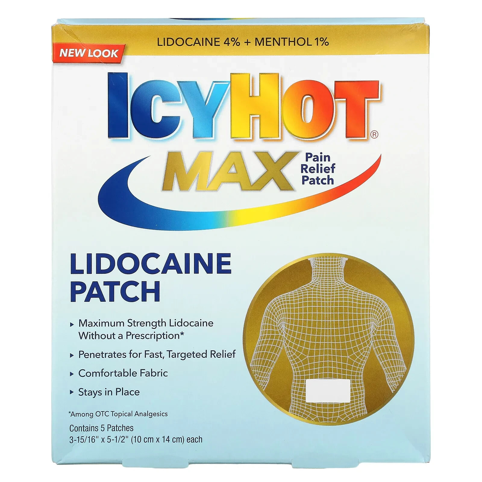 Icy Hot, Max, обезболивающие с лидокаином, 5 штук болеутоляющие и  противовоспалительные средства V61301603 купить по выгодной цене от 2116  руб. в интернет-магазине LiteMF Market с доставкой