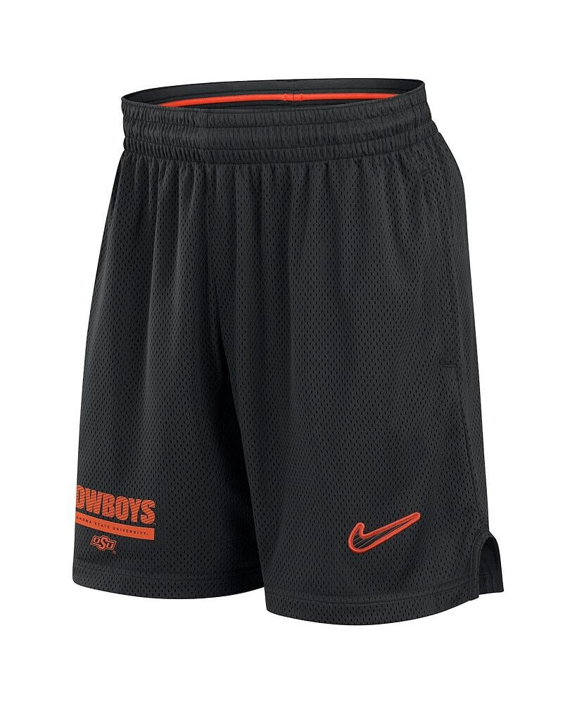 Nike men's Black Oklahoma State Cowboys 2024 Sideline Mesh Shorts