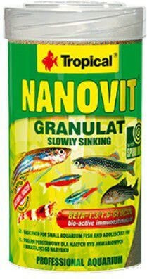 Tropical Nanovit Granules basic food for small fish 100ml