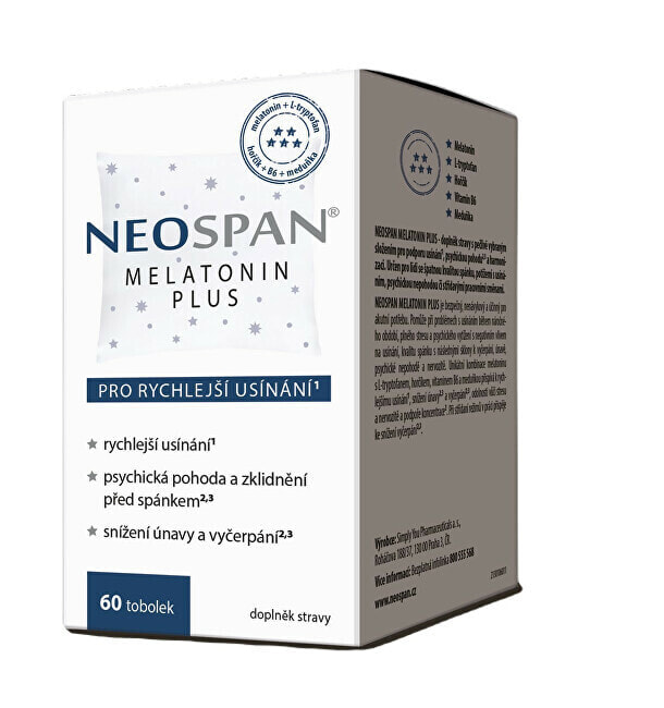 Neospan melatonin plus 60 capsules