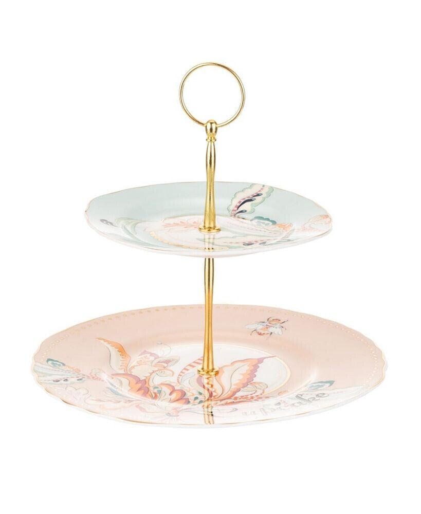 Yvonne Ellen floral 2 Tier Cake Stand