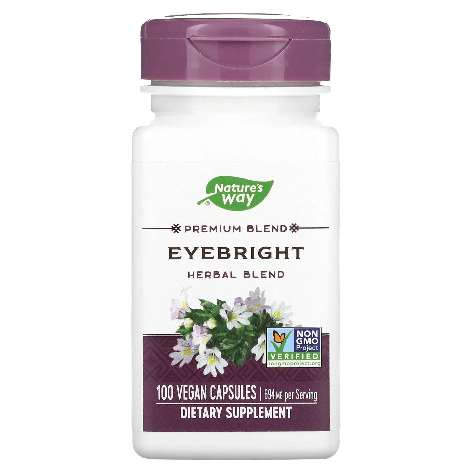 Eyebright Herbal Blend, 694 mg, 100 Vegan Capsules (347 mg per Capsule)