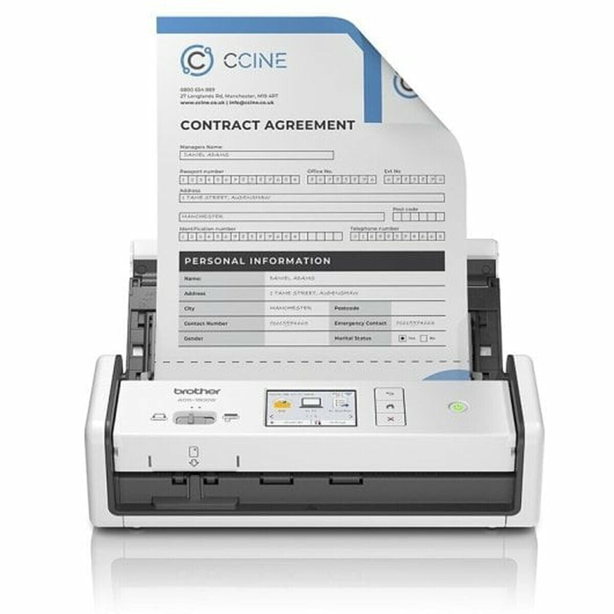 Duplex Colour Portable Scanner Brother ADS1800WUN1 6-20 ppm