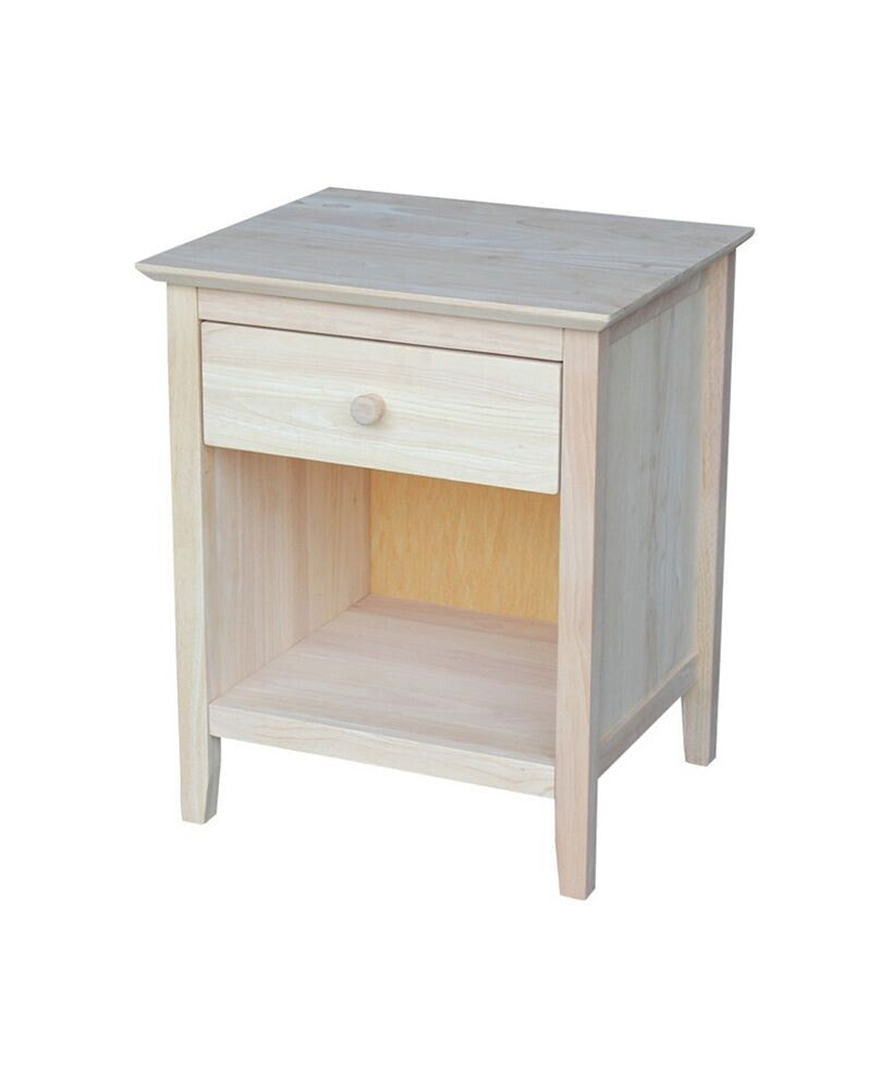 International Concepts nightstand with 1 Drawer