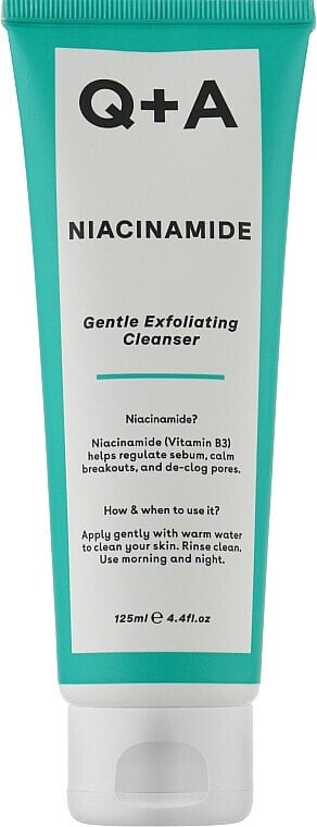 Sanftes exfolierendes Gesichtswaschgel mit Niacinamid - Q+A Niacinamide Gentle Exfoliating Cleanser