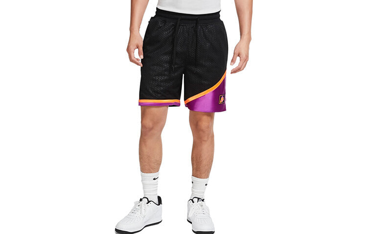 Nike KMA 网眼速干撞色篮球短裤 男款 黑紫 / Шорты Nike CK6392-010 KMA Trendy Clothing