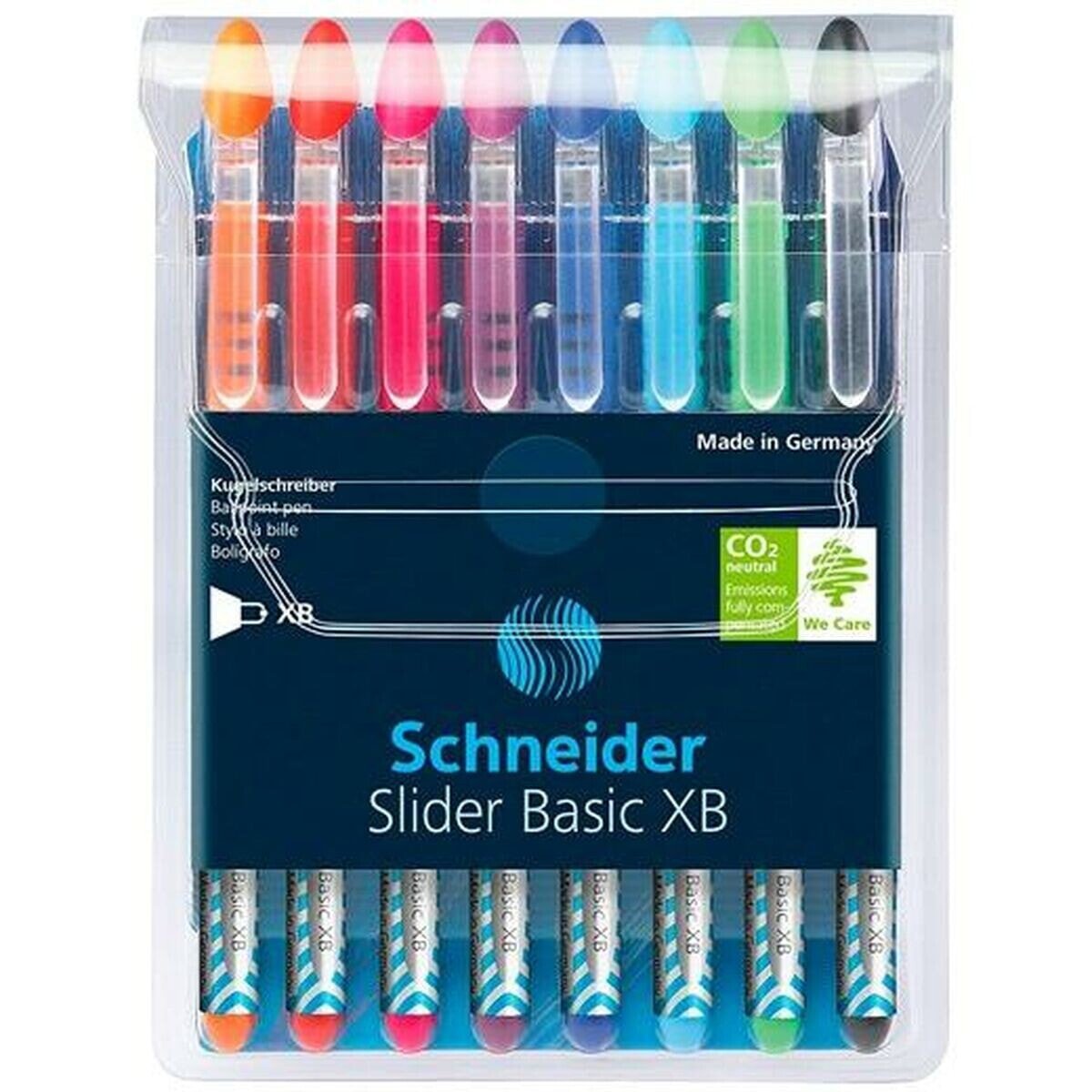 Set of Biros Schneider Slider Basic Multicolour 8 Pieces