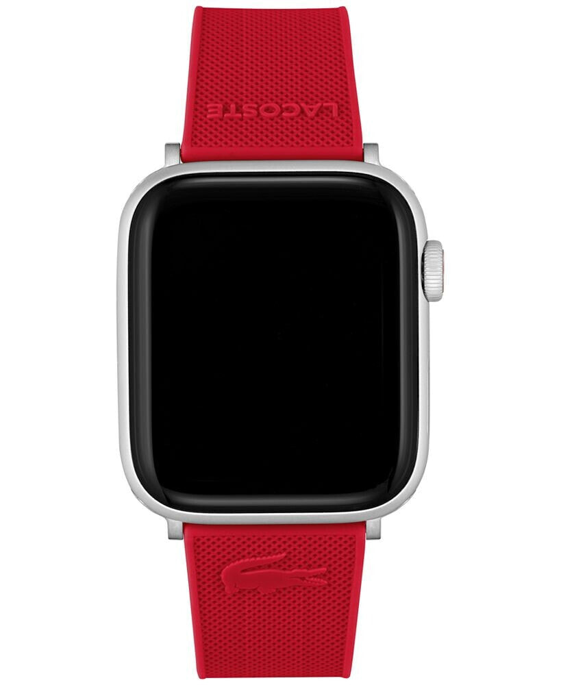 Lacoste petit Pique Red Silicone Strap for Apple Watch® 42mm/44mm