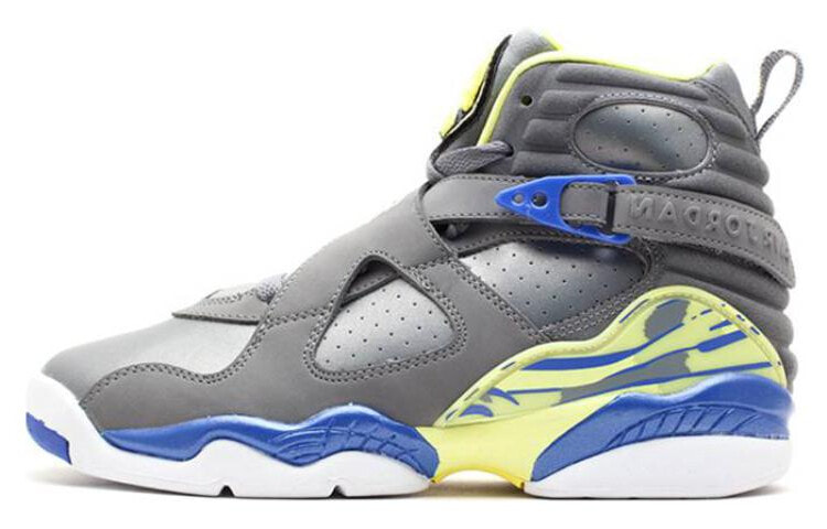 Jordan Air Jordan 8 Retro Laney 兰尼 高帮 复古篮球鞋 GS 灰蓝绿 / Кроссовки Jordan Air Jordan 8 Retro Laney GS 580528-038